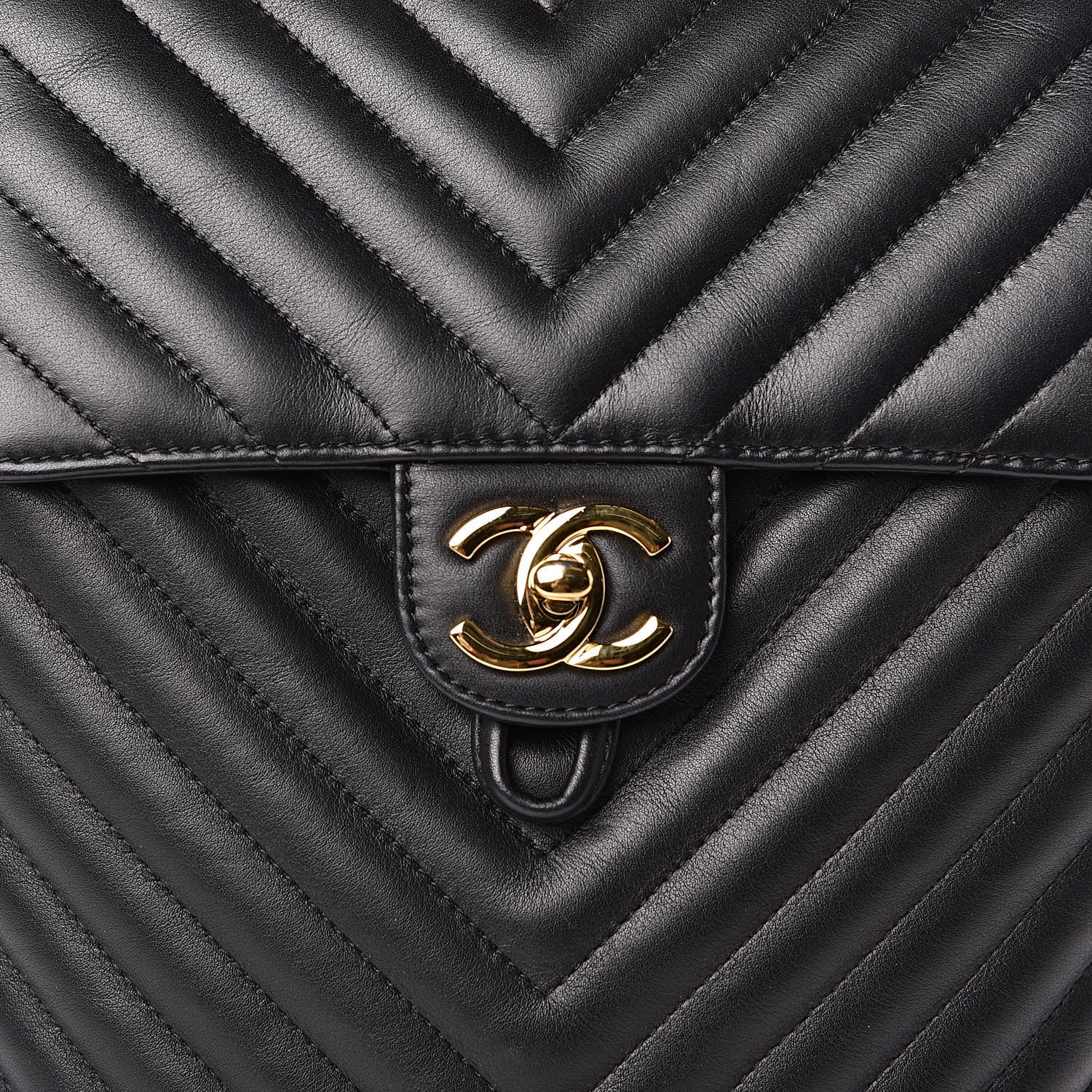Chanel Calfskin Chevron Quilted Small Urban Spirit Backpack Black 10 of 11