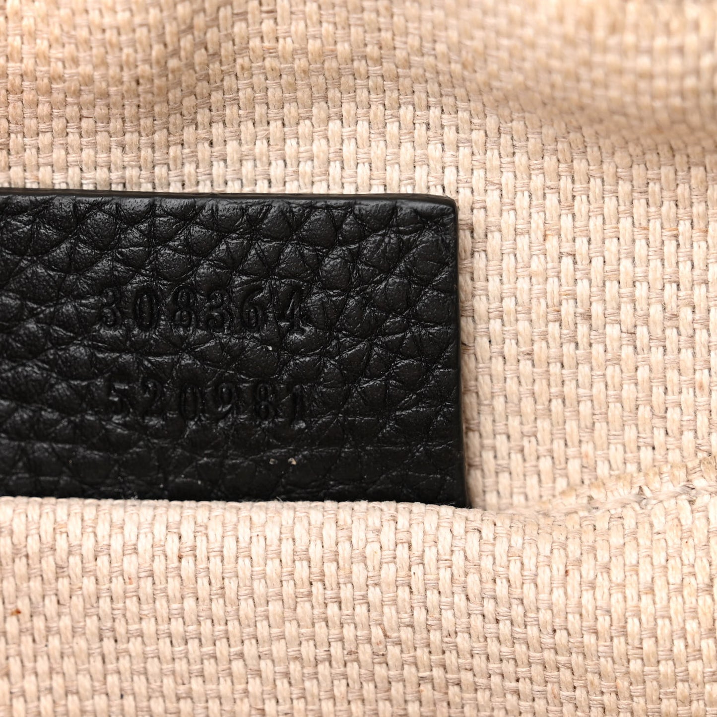 Pebbled Calfskin Small Soho Disco Bag Black