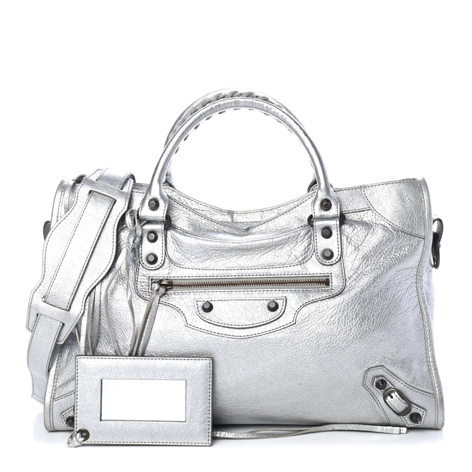 Balenciaga Agneau Classic Hardware City Gris Aluminum 1 of 4