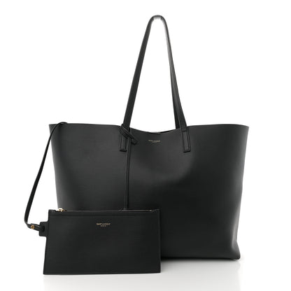 Saint Laurent Calfskin Large Shopping Tote Black 3 of 14