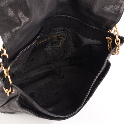 Lanvin Lambskin Large Happy Shoulder Bag Black 5 of 7