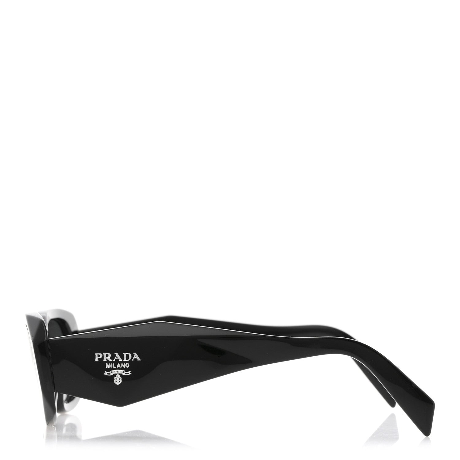 Prada Acetate Symbole Sunglasses SPR 17W Black 3 of 9