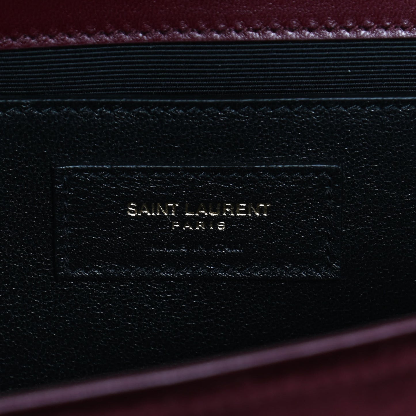 Velvet Small Classic Monogram Kate Tassel Satchel Burgundy