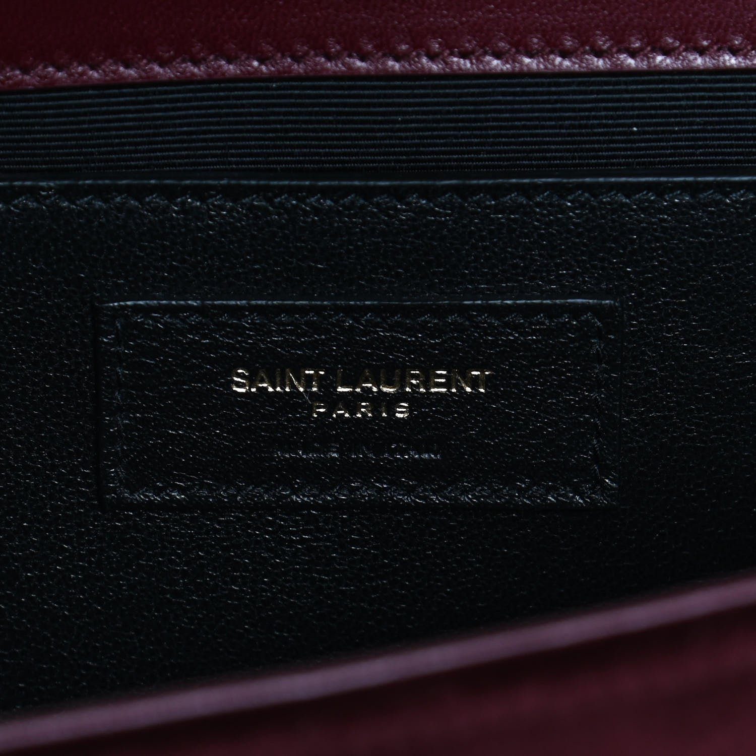 Saint Laurent Velvet Small Classic Monogram Kate Tassel Satchel Burgundy 10 of 14