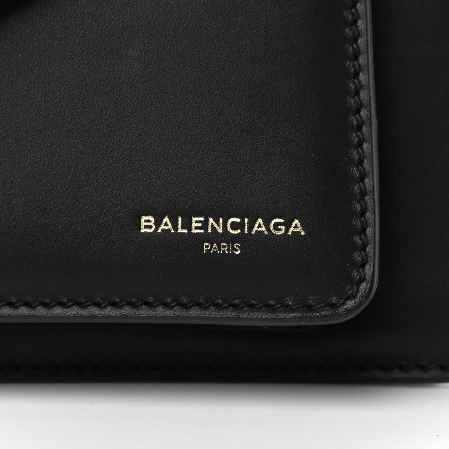 Calfskin Triangle Flap Shouder Bag Black