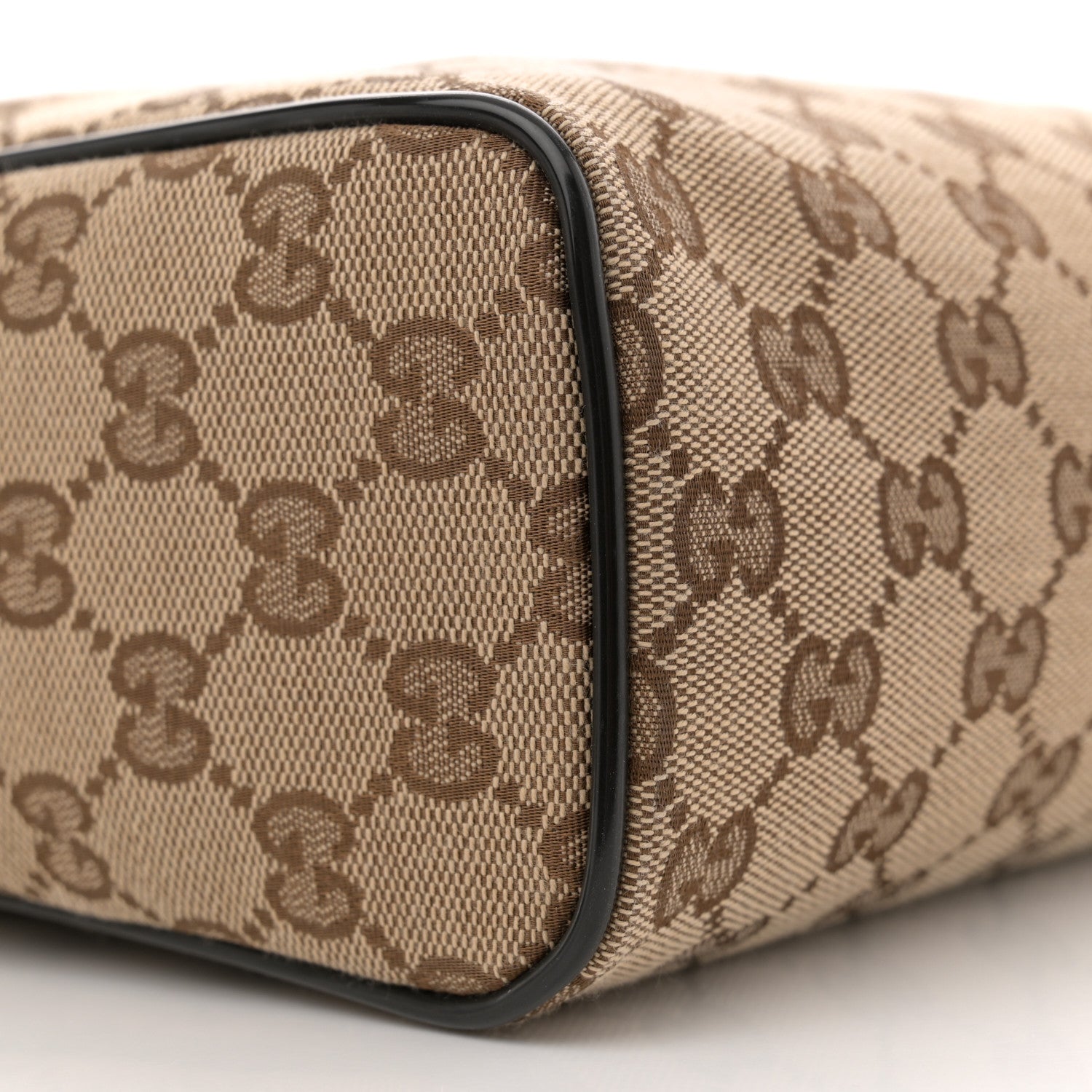 Gucci Monogram Dollar Calfskin Large Camera Case Beige Ebony Testa di Moro Marrone Scuro 9 of 10