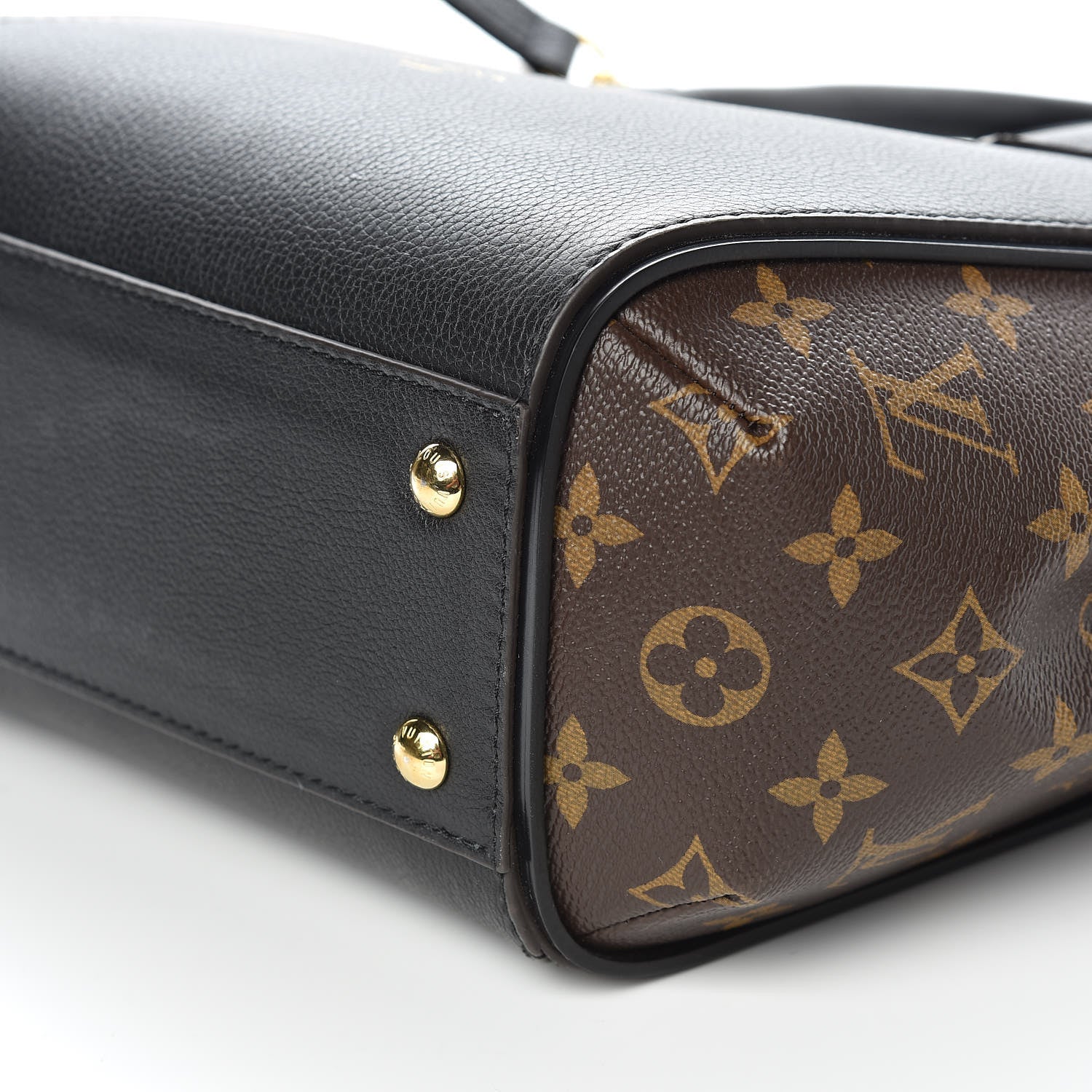 Louis Vuitton Calfskin Monogram Kimono Tote PM Black 6 of 9