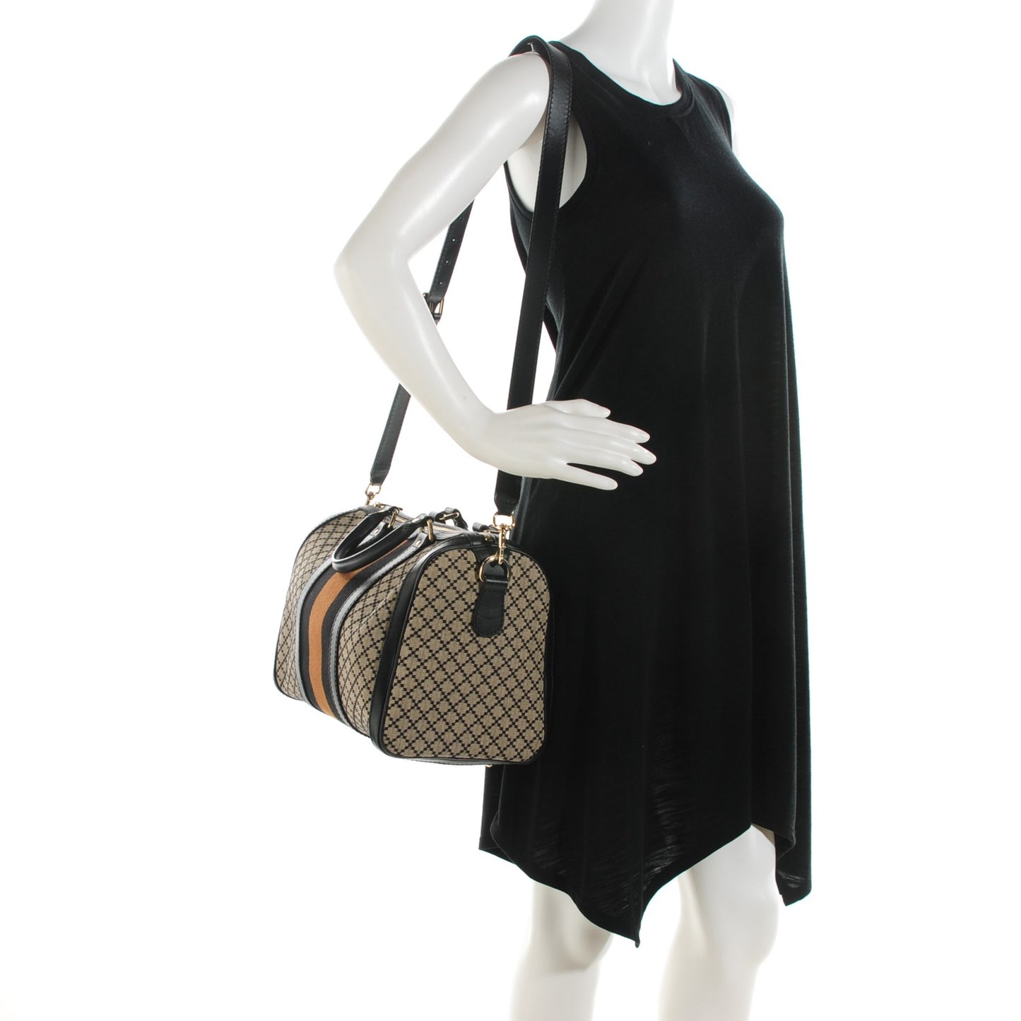 Diamante Vintage Web Medium Boston Black