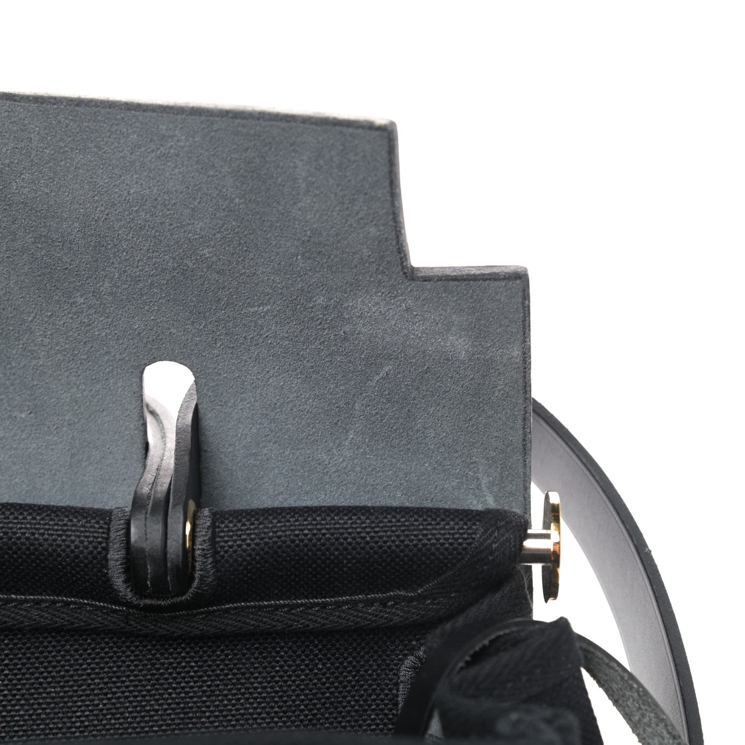 Hermes Military Toile Vache Hunter Herbag Zip Retourne 31 PM Black 8 of 10
