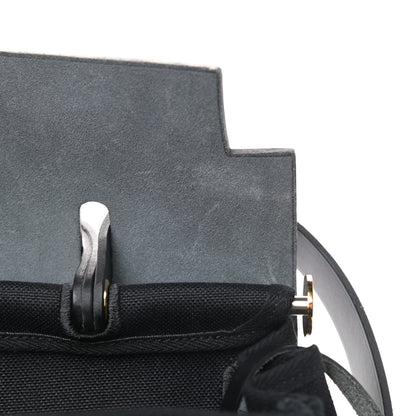 Hermes Military Toile Vache Hunter Herbag Zip Retourne 31 PM Black 8 of 10