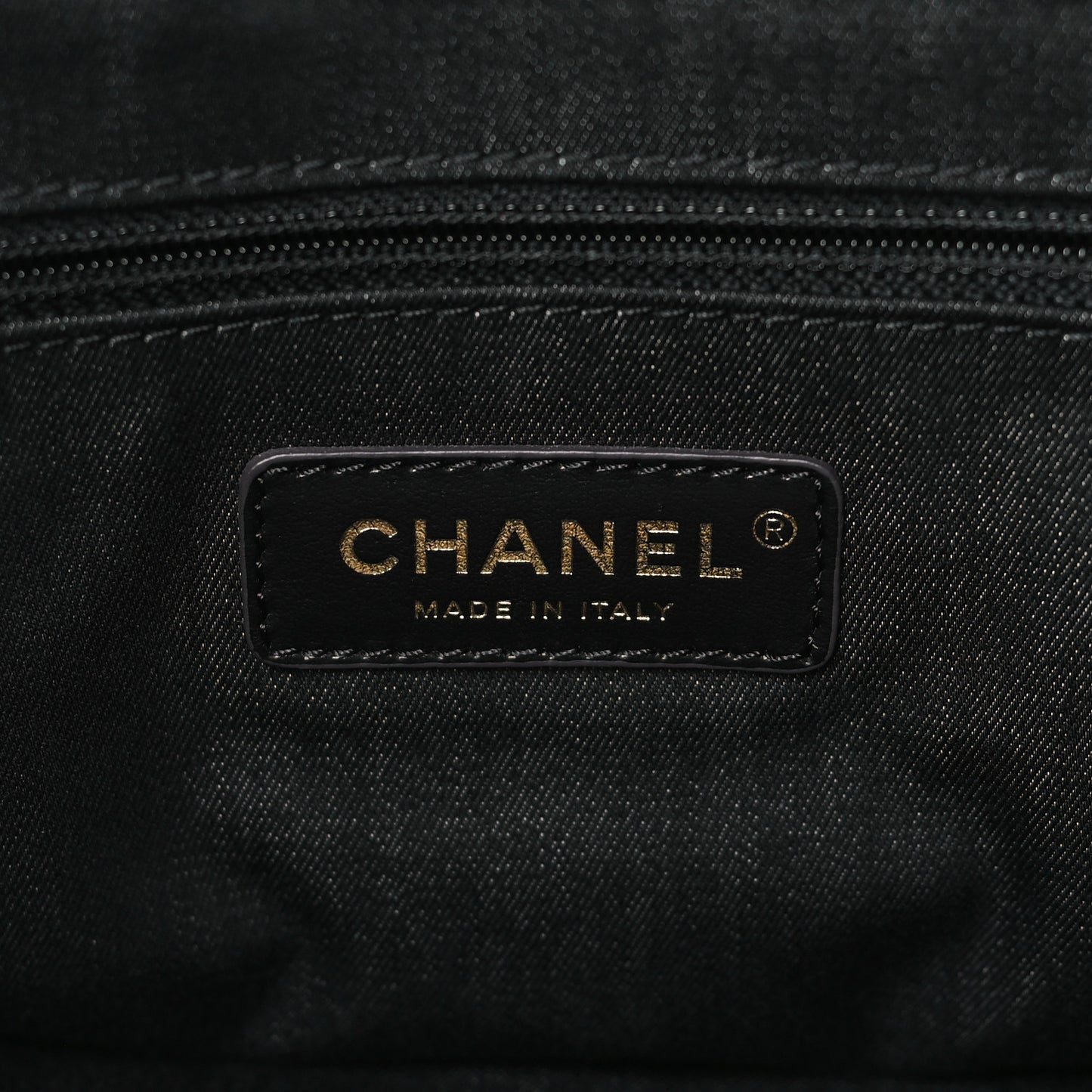 Denim Quilted Denim Mood Maxi Shopping Bag Black Multicolor