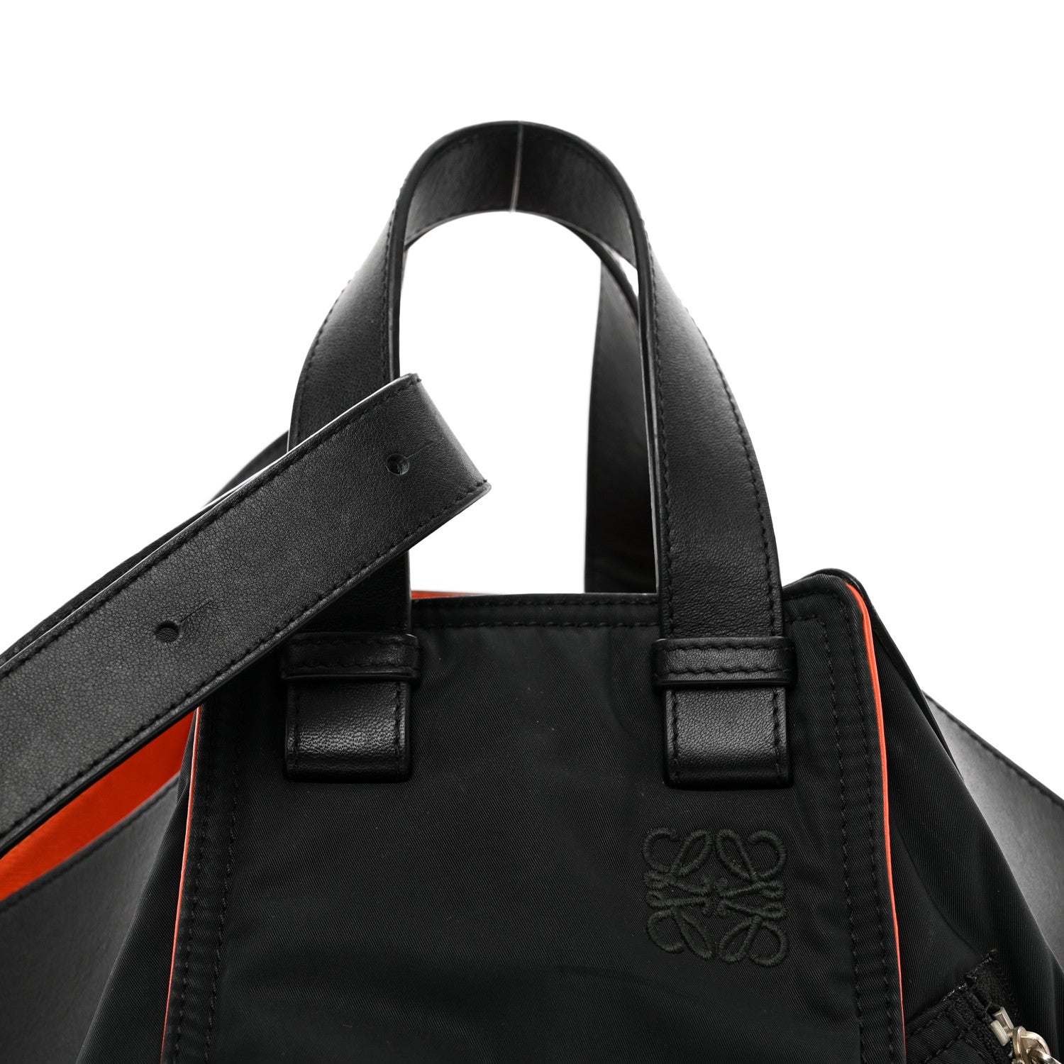 Loewe Nylon Medium Hammock Shoulder Bag Black 4 of 10