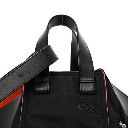 Loewe Nylon Medium Hammock Shoulder Bag Black 4 of 10