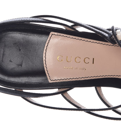 Gucci Malaga Kid Aneta Ladder-Strap Sandals 39 Black 5 of 8