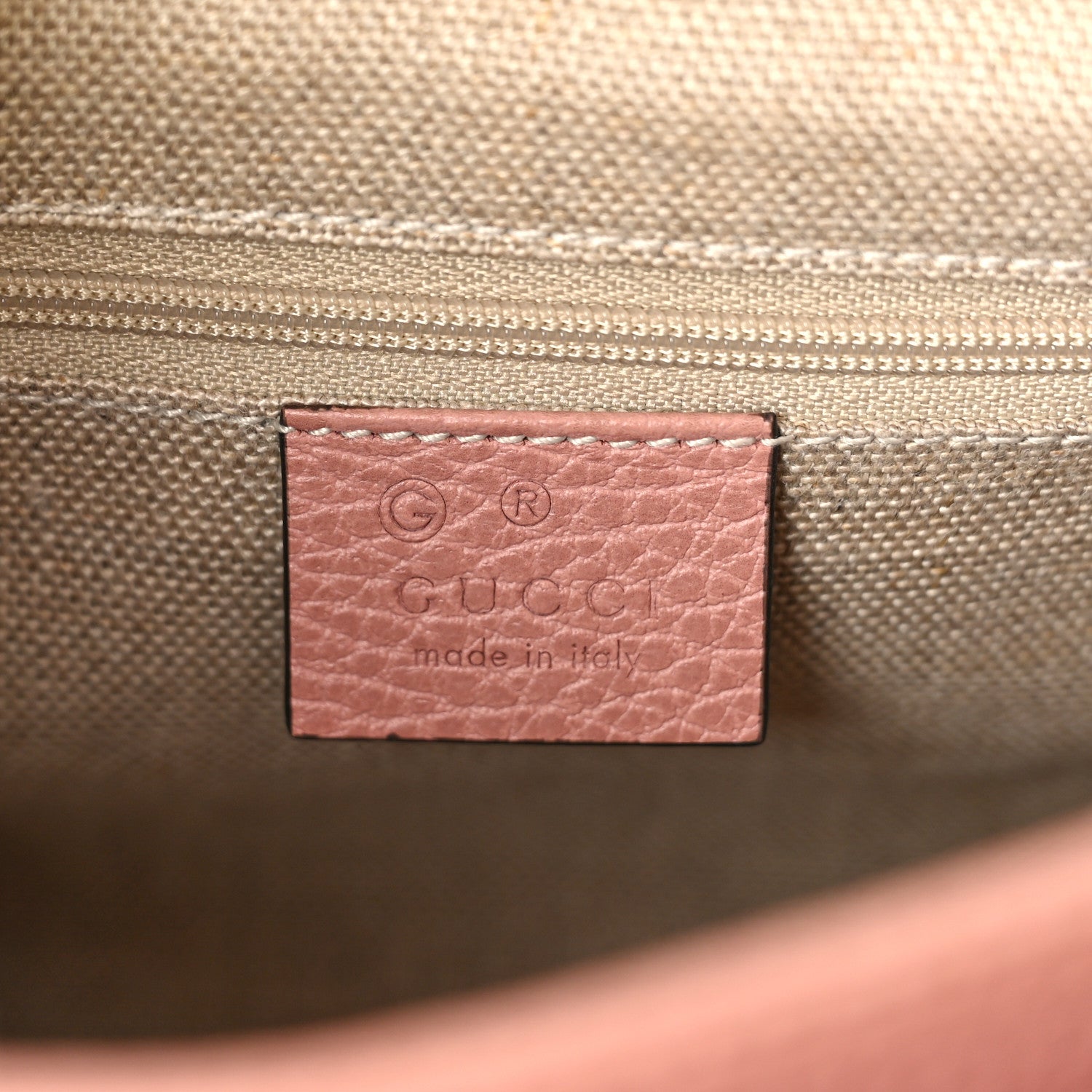 Gucci Dollar Calfskin Interlocking G Top Handle Shoulder Bag Soft Pink 6 of 9