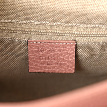 Gucci Dollar Calfskin Interlocking G Top Handle Shoulder Bag Soft Pink 6 of 9