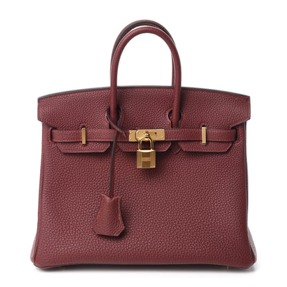 Hermes Togo Birkin 25 Rouge H 1 of 14