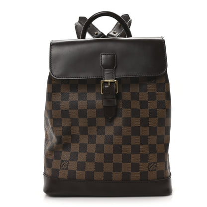 Louis Vuitton Damier Ebene Soho Backpack 1 of 9