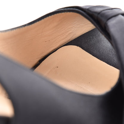 Christian Louboutin Crepe Satin Vendome Sling 120 Pumps 42 Black 17 of 17