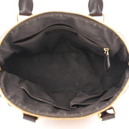 Burberry Haymarket Check Small Orchard Bowling Bag Chocolate 5 of 17