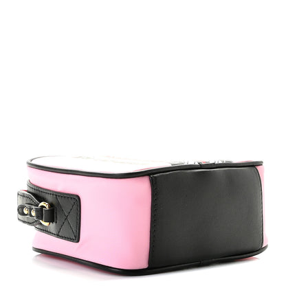 Burberry E-Canvas Monogram Stripe Crossbody Bag Pink 4 of 8