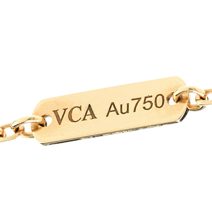 Van Cleef & Arpels 18K Yellow Gold Black Onyx Vintage Alhambra Pendant Necklace 6 of 7