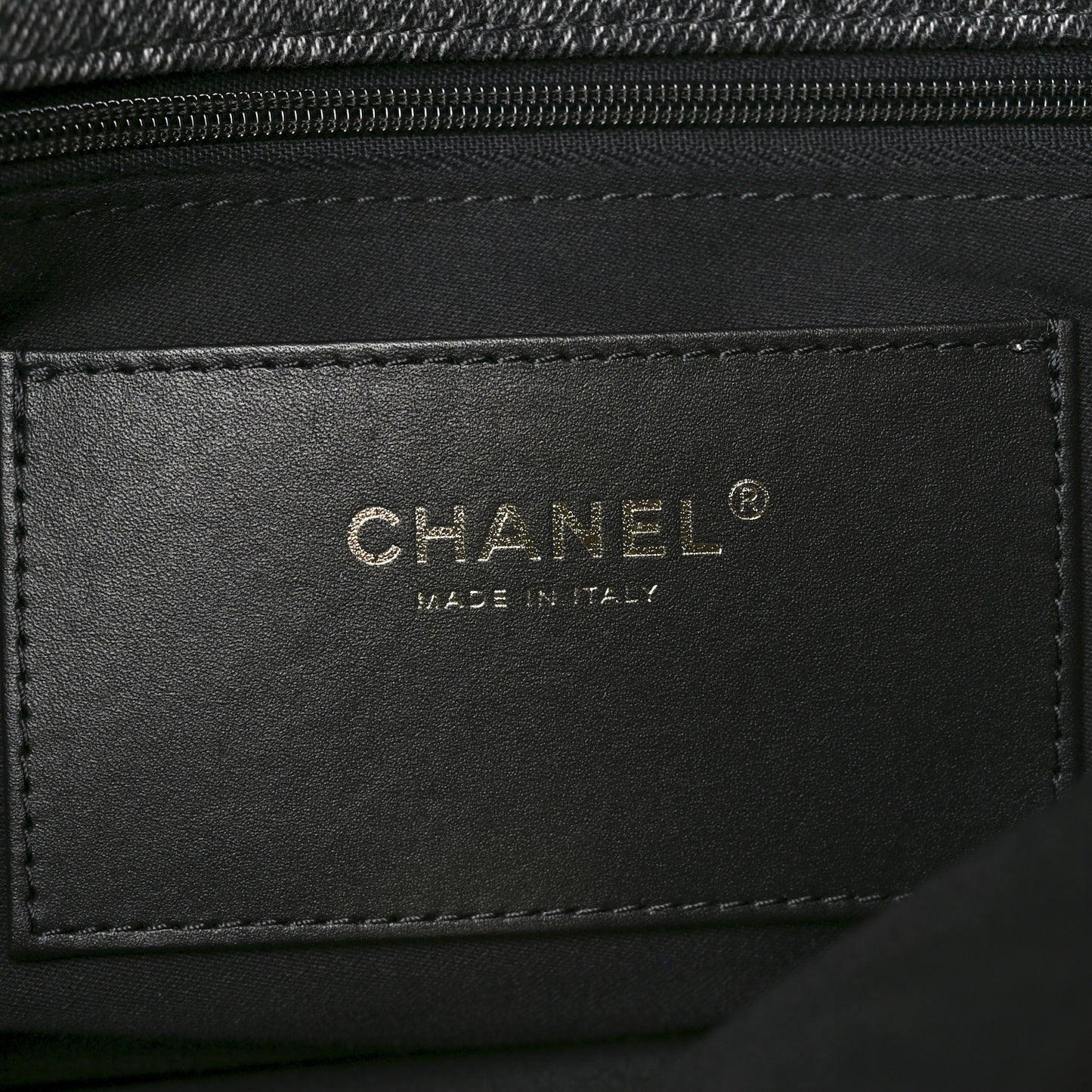 Washed Denim Quilted Maxi Flap Bag Black