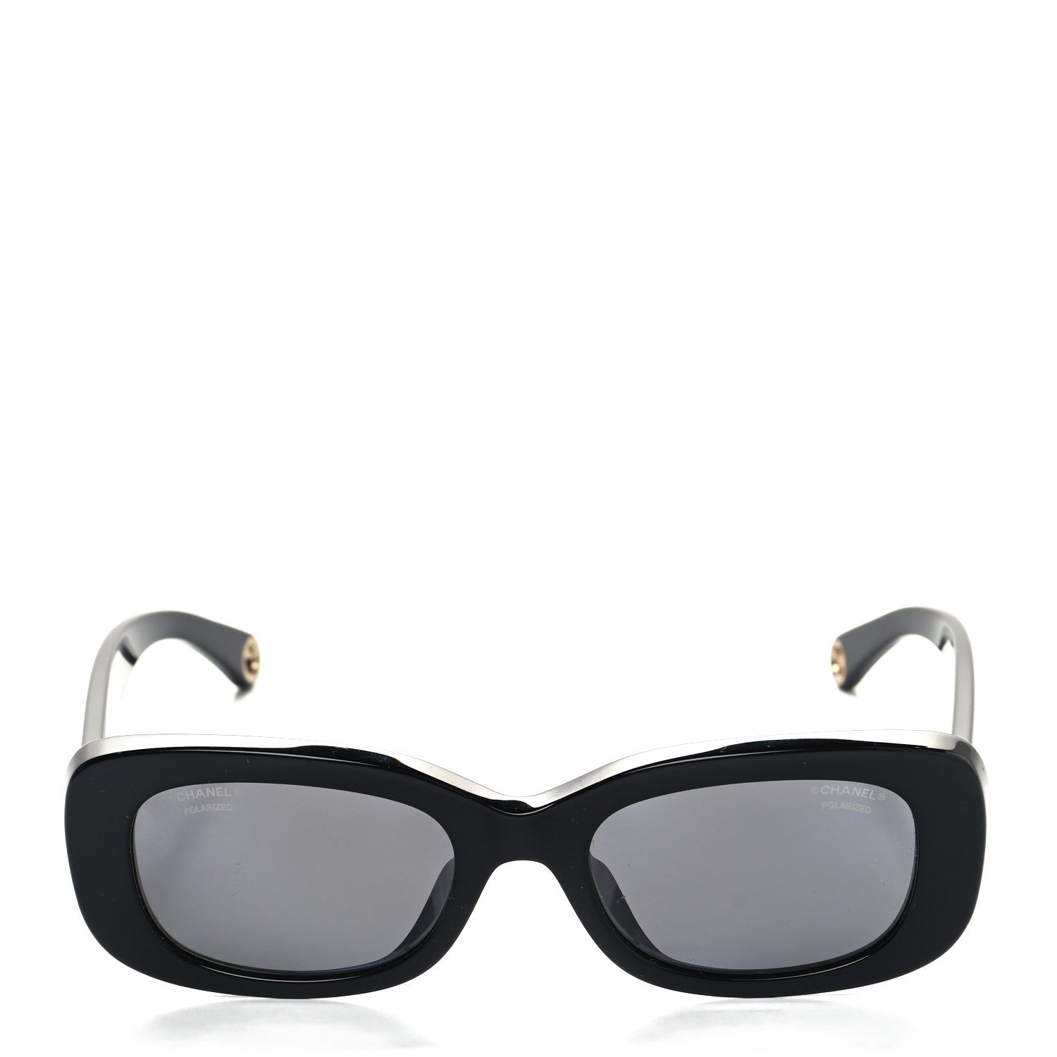 Chanel Acetate Rectangle Sunglasses 5488 Black 2 of 8