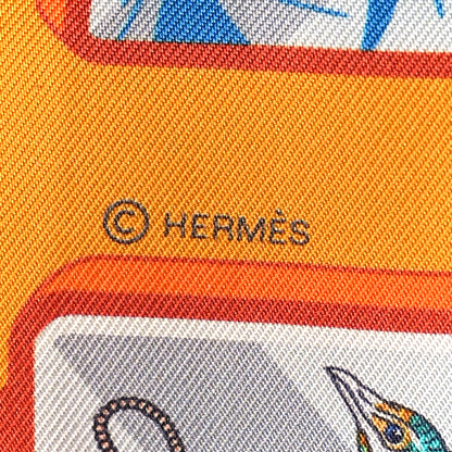 Hermes Silk Story Twilly Mangue Gris Multicolor 4 of 4