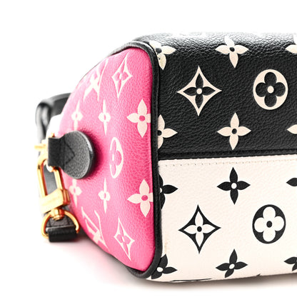Louis Vuitton Empreinte Monogram Spring in the City Speedy Bandouliere 20 Black White Pink 8 of 9
