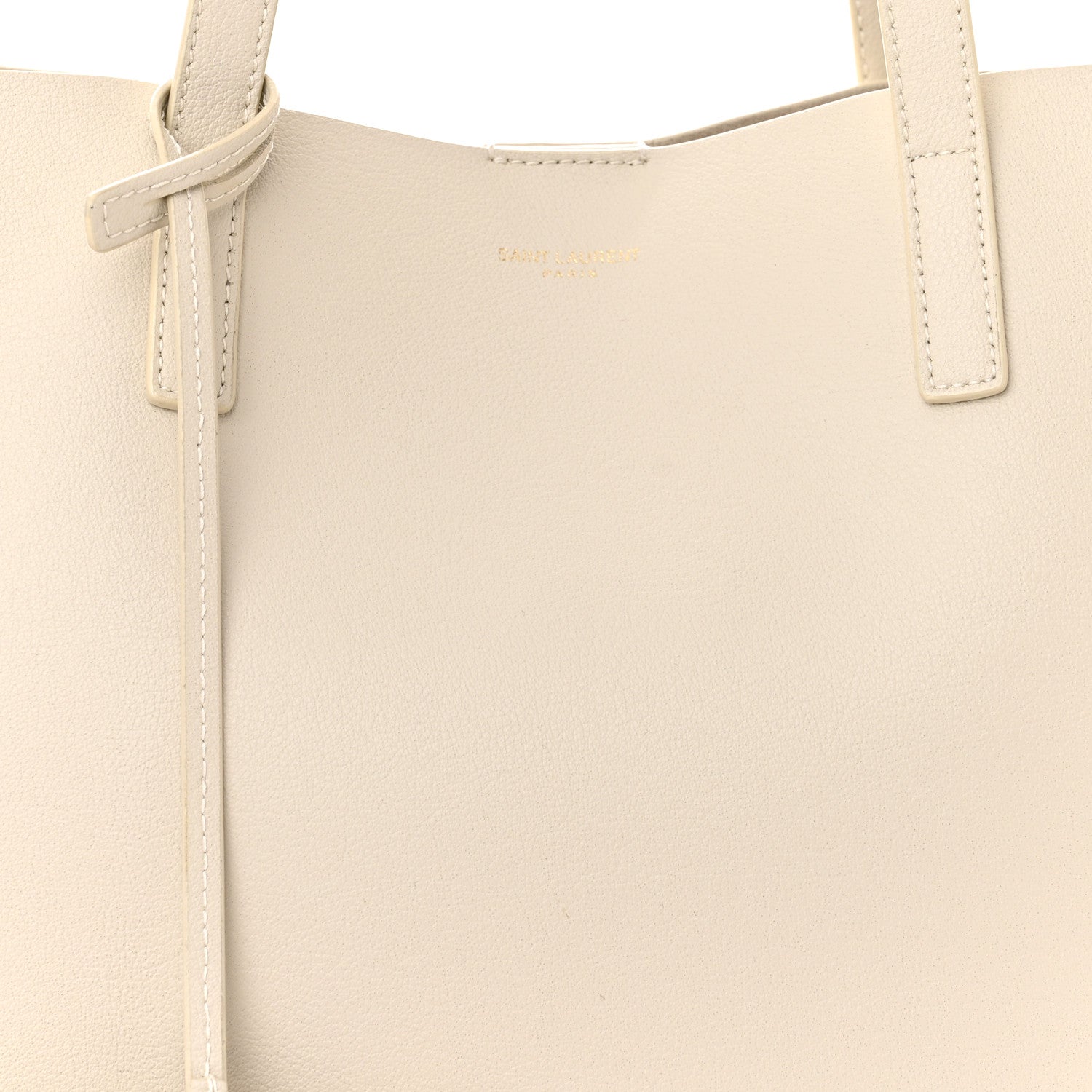 Saint Laurent Calfskin Large Shopping Tote Porcellana 9 of 12