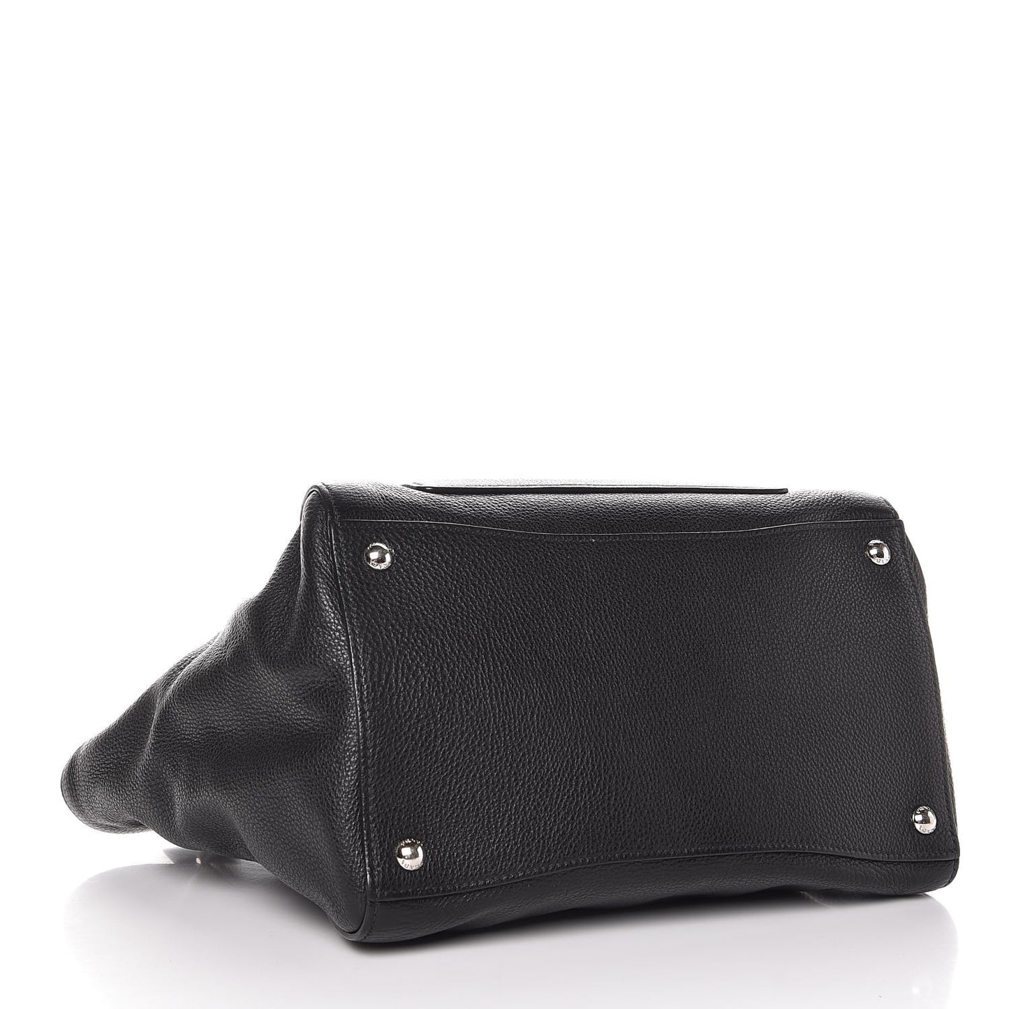 Vitello Phenix Shopping Tote Black