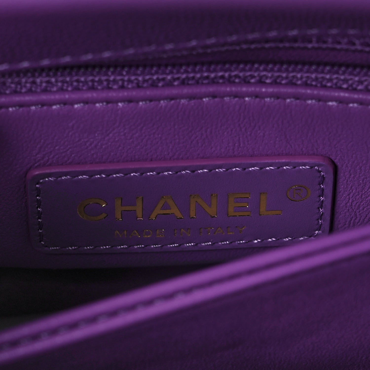 Chanel Caviar Quilted Extra Mini Coco Handle Flap Purple 6 of 10