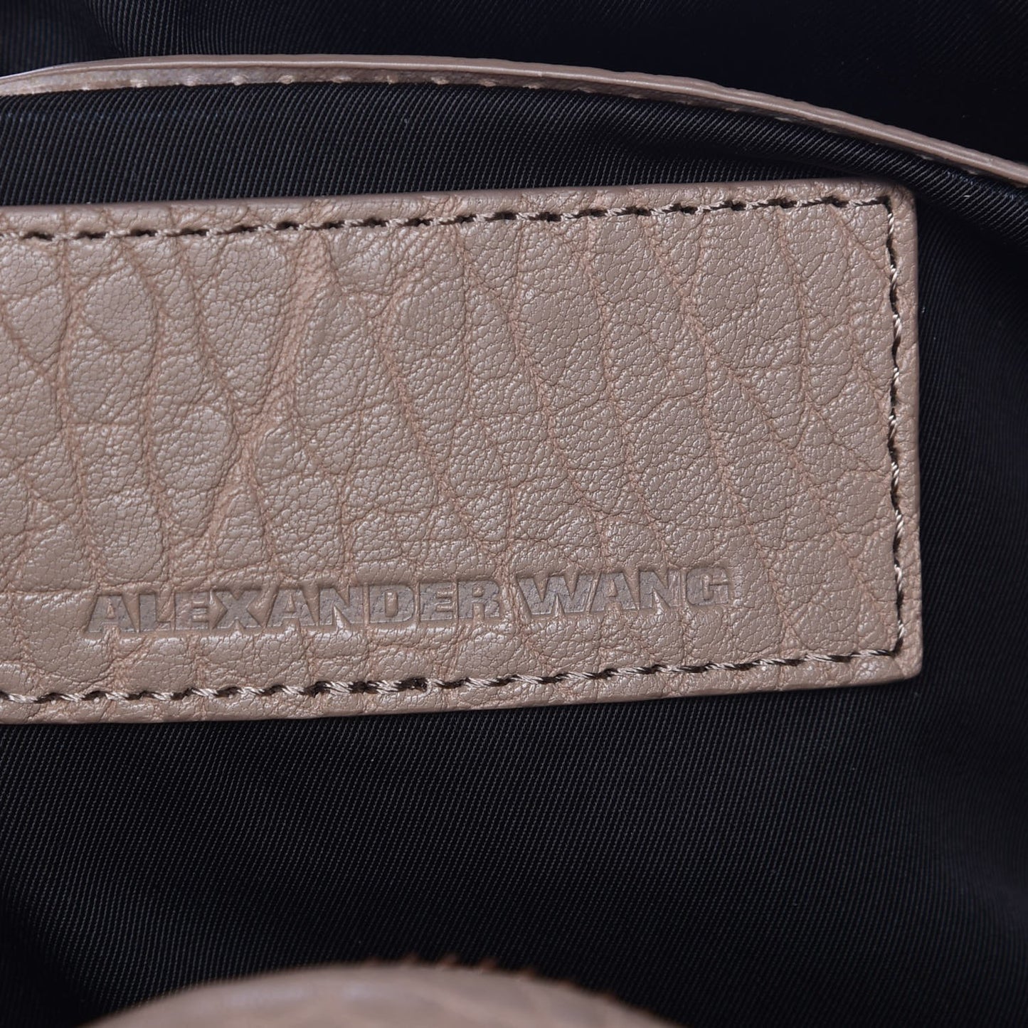 Pebbled Lambskin Rocco Latte Rose Gold Hardware