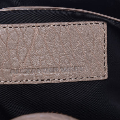 Alexander Wang Pebbled Lambskin Rocco Latte Rose Gold Hardware 7 of 9
