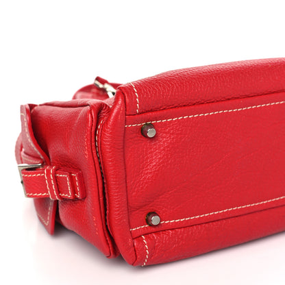 Prada Vitello Daino Shoulder Bag Rosso 7 of 10