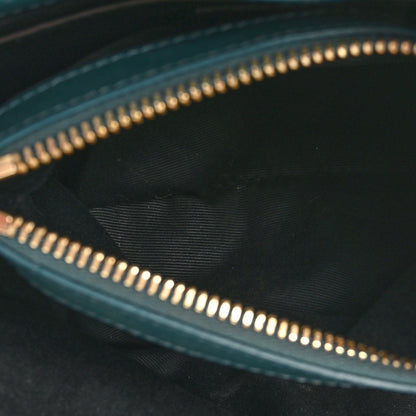 Saint Laurent Calfskin Y Quilted Monogram Small Loulou Chain Satchel Green 6 of 15