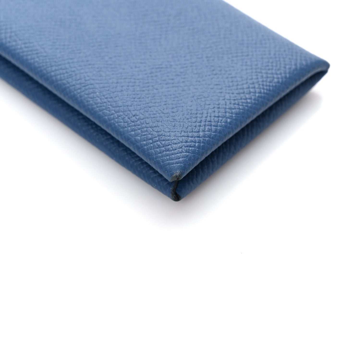 Epsom Calvi Card Case Bleu Saphir