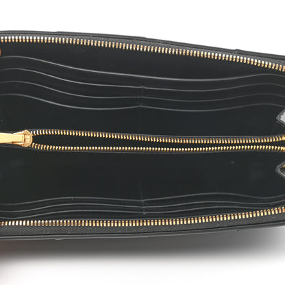 Bottega Veneta Nappa Maxi Intrecciato Zip Around Wallet Black 5 of 8