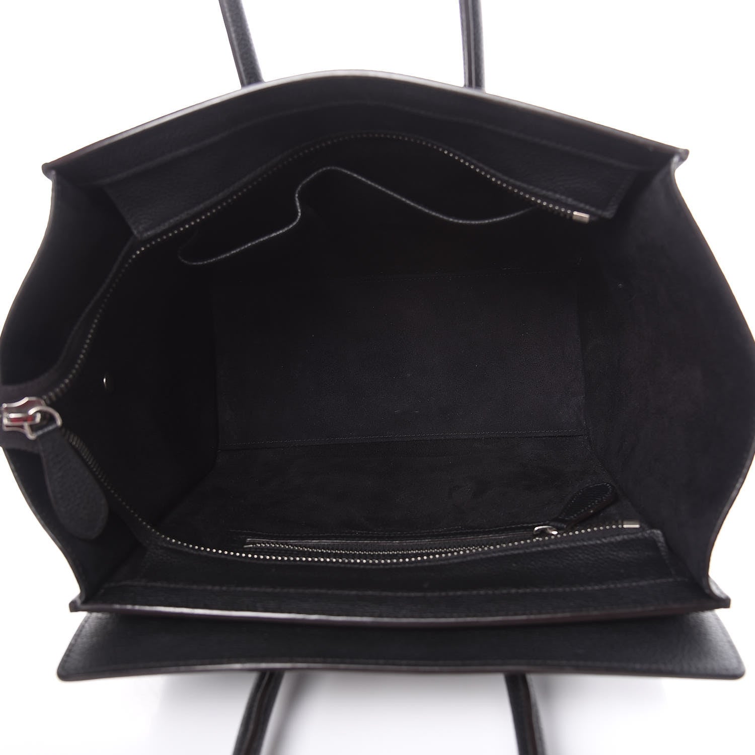 Celine Drummed Calfskin Micro Luggage Black 5 of 16