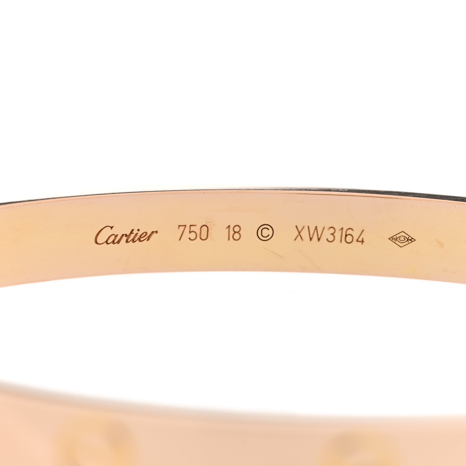 Cartier 18K Pink Gold LOVE Bracelet 18 4 of 10