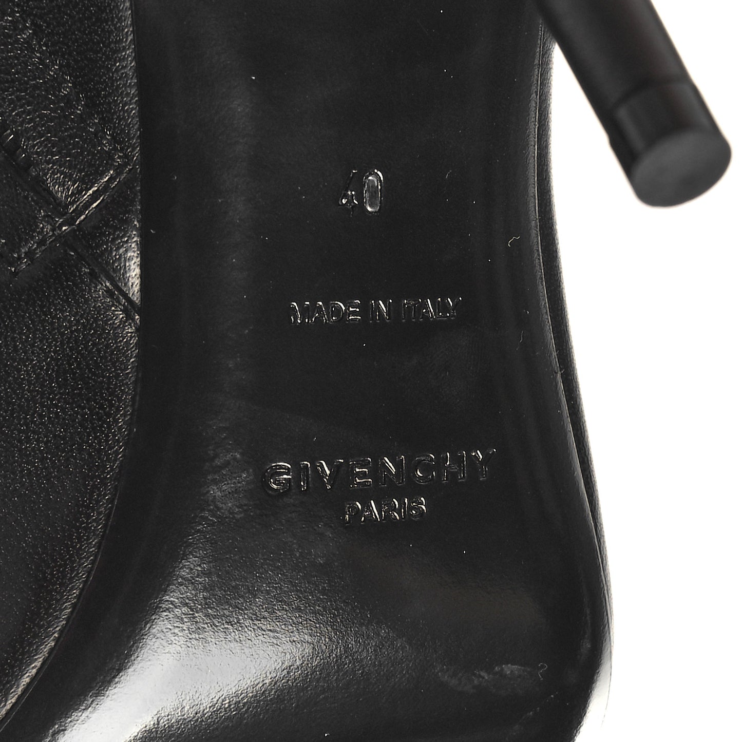 Calfskin G Woven Ankle Boots 40 Black