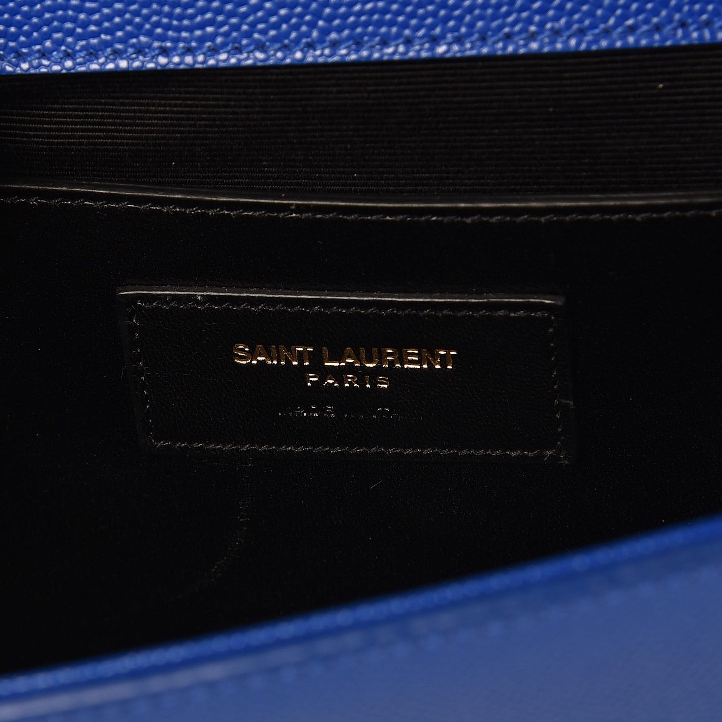 Grain De Poudre Classic Monogram Cassandre Clutch Royal Blue
