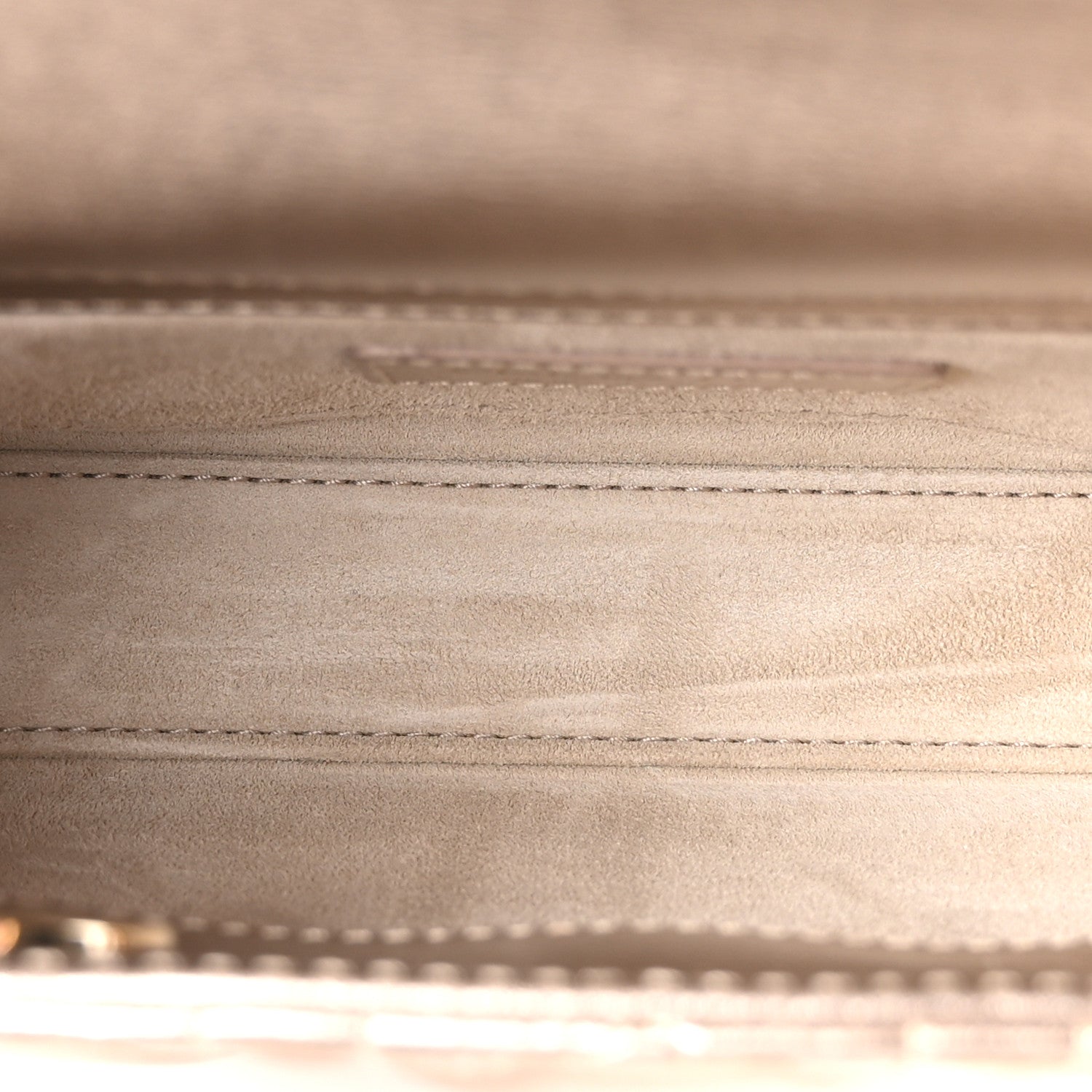 Christian Dior Metallic Lambskin Cannage Small Lady D-Joy Champagne 4 of 9