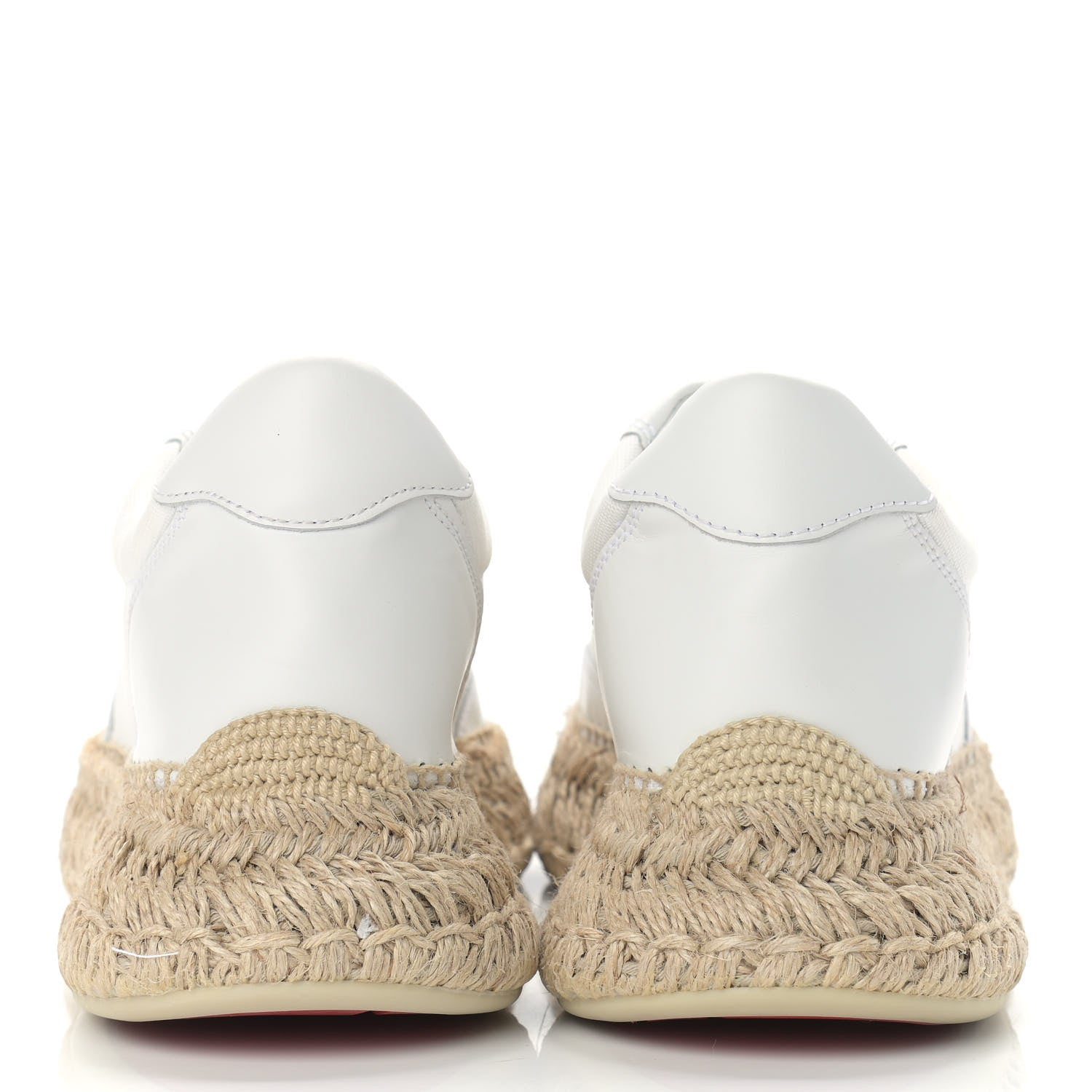 Christian Louboutin Toile Calfskin Espasneak Flat Sneaker 39 Ivory 6 of 8