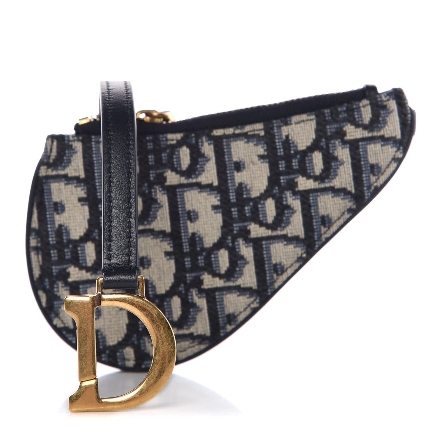 Oblique Saddle Coin Purse Blue