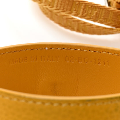 Christian Dior CHRISTIAN DIOR Oblique Stainless Steel Grained Calfskin Aqua Bottle With Shoulder Strap Yellow 6 of 9