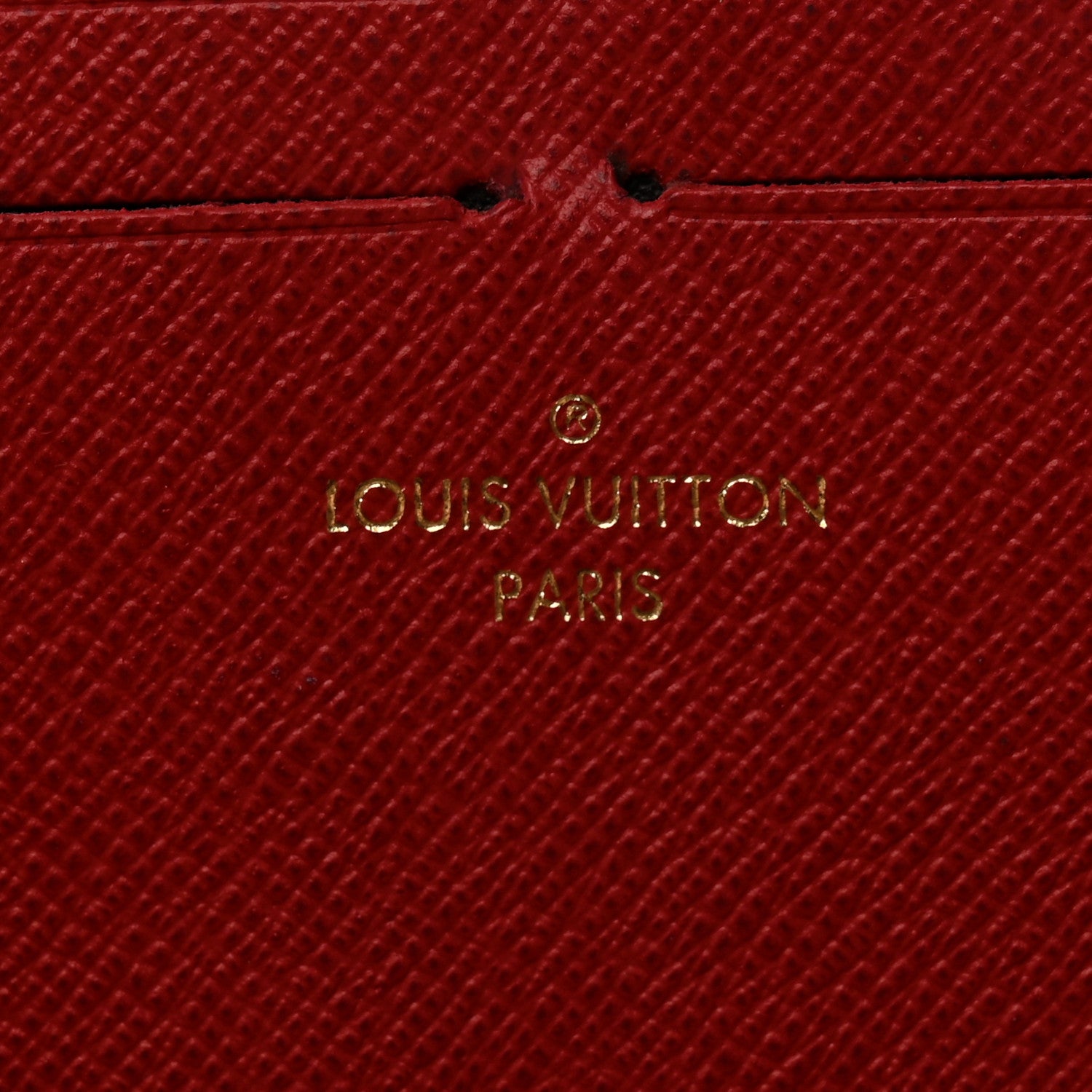 Louis Vuitton Damier Ebene Clemence Wallet Cherry 7 of 11