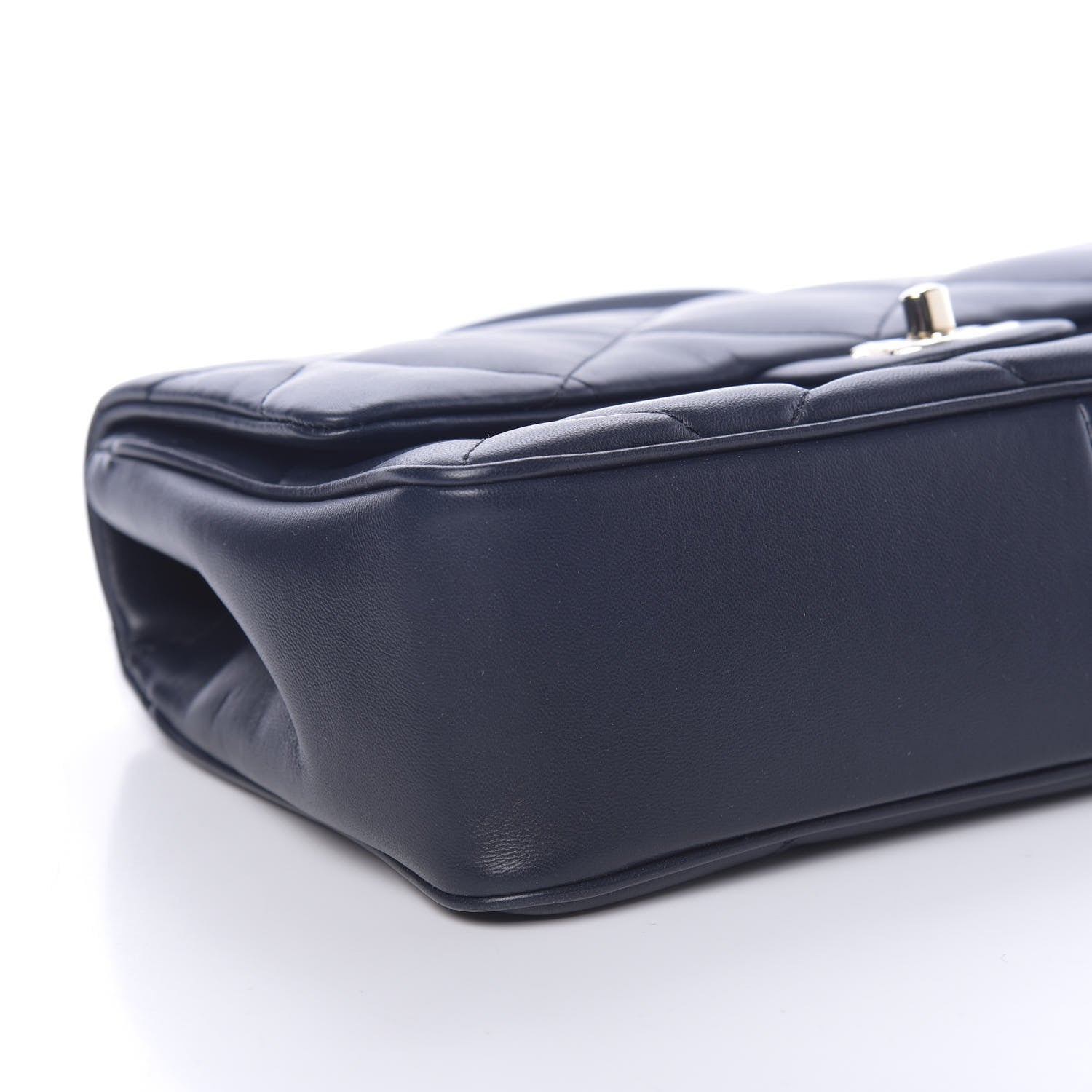 Chanel Lambskin Quilted Easy Carry Flap Navy 8 of 11