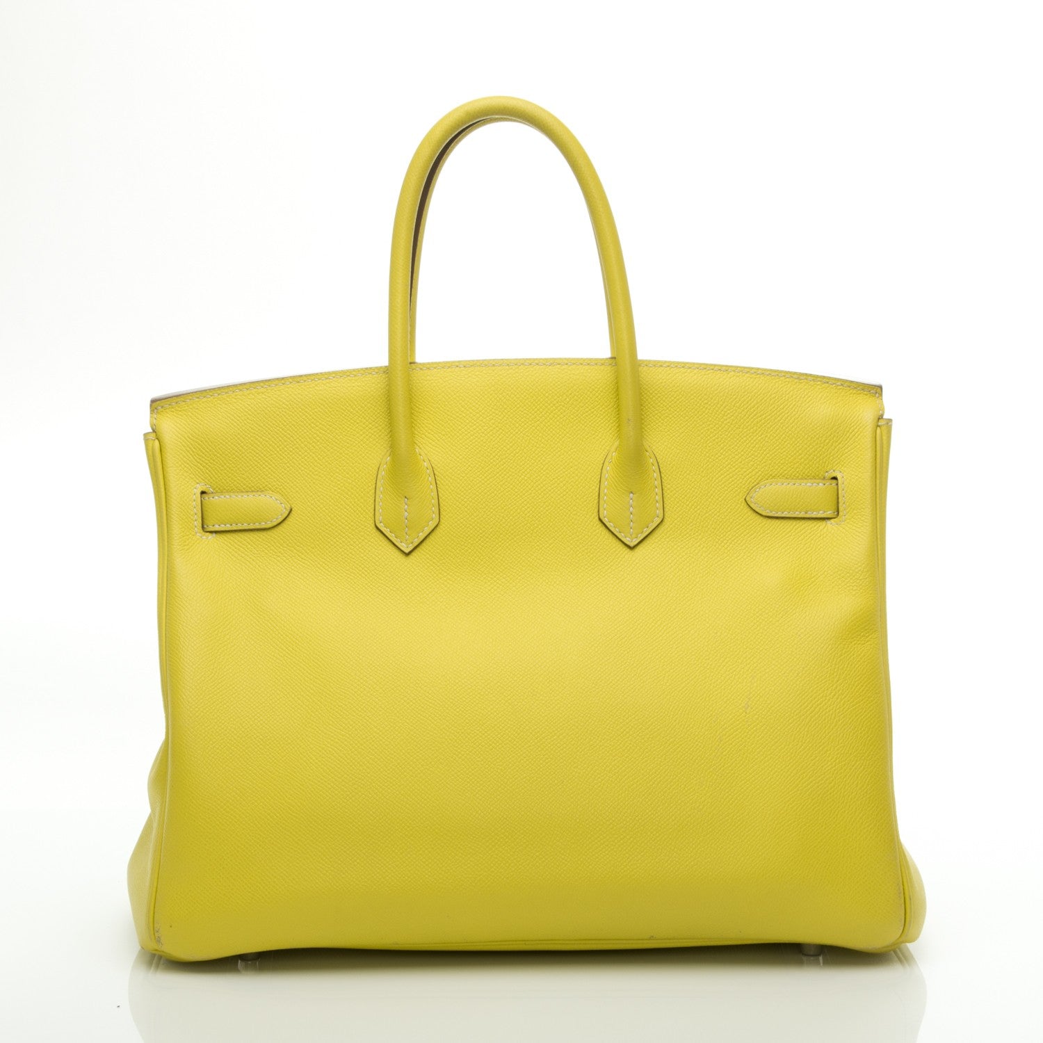 Hermes Epsom Candy Birkin 35 Lime Gris Perle 4 of 24